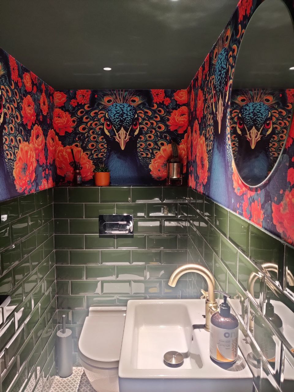 Image depicting concepts from the body and conclusion of the blog about Write a blog about an installation project in Chanhassen area in Minnesota, a bathroom mural project through AI midjourney the images were created. Wallpapertwins did the installation and printing for the job..