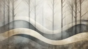 Alternative view of Echoes of a Dreamy Canopy Wall Mural