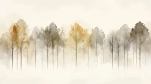 Alternative view of Elysian Veils of the Enchanted Woods Wall Mural