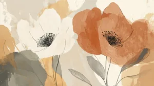 Alternative view of Ethereal Bloom Serenity Wall Mural