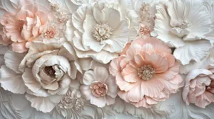 Alternative view of Ethereal Petal Harmony Wall Mural