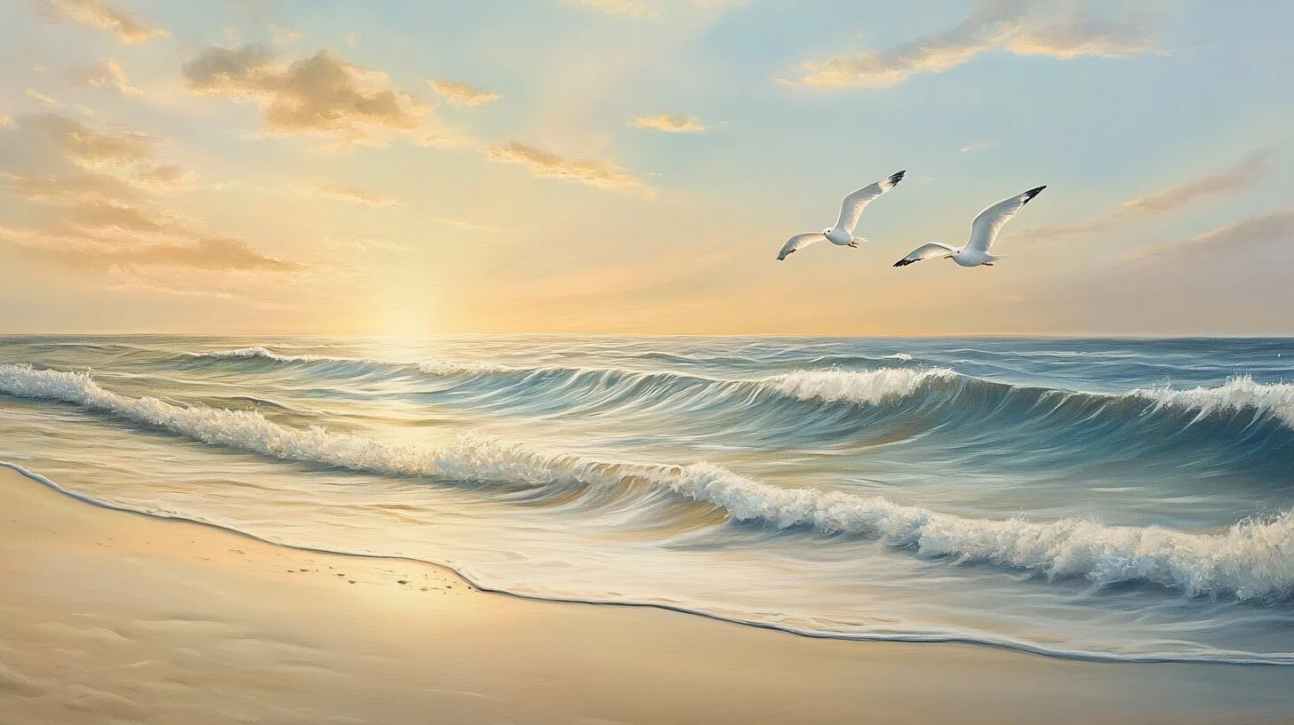 Main product image for Evening Serenity at Coastal Bliss Wall Mural