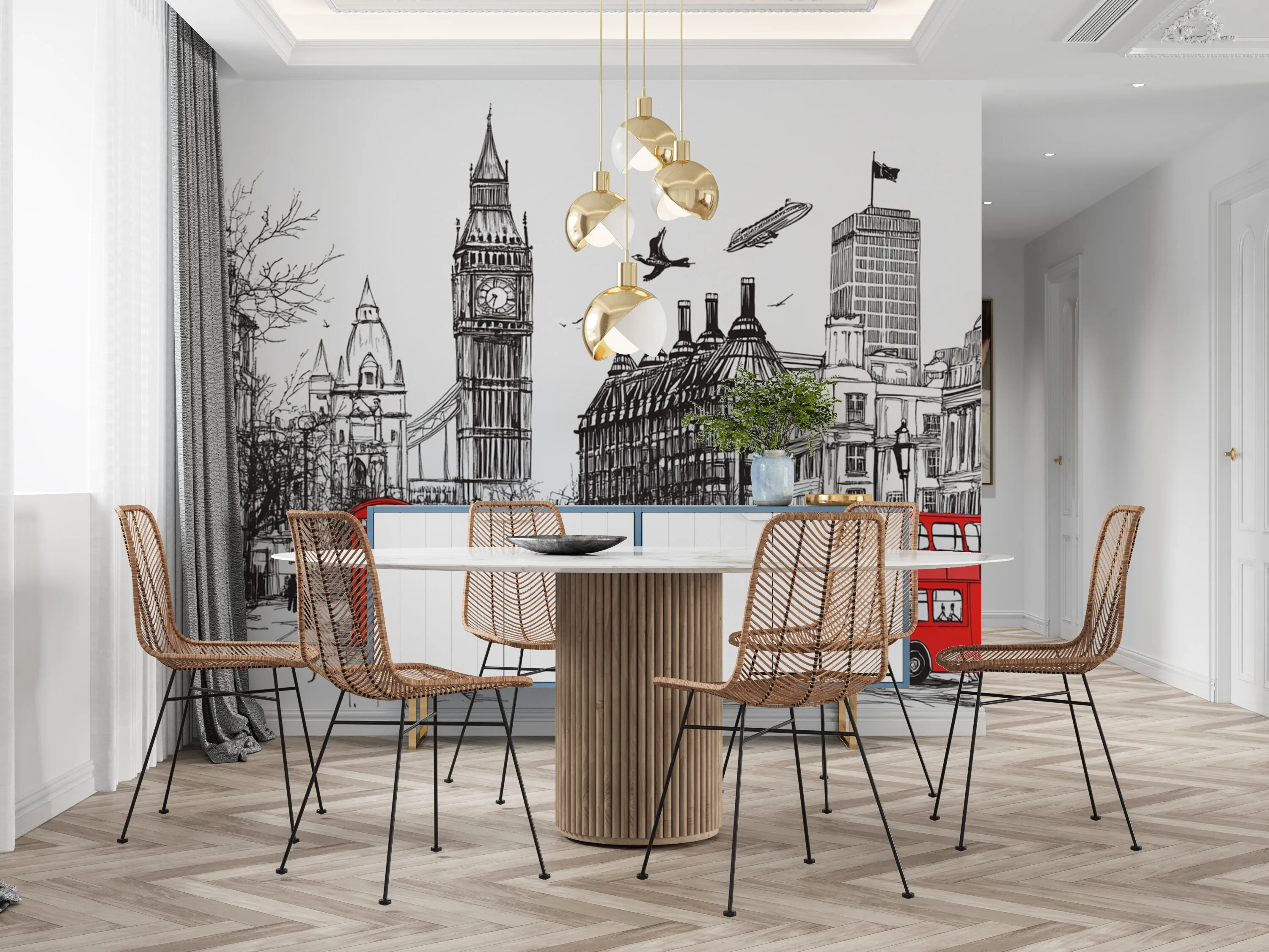 Rendered wallpaper image for London