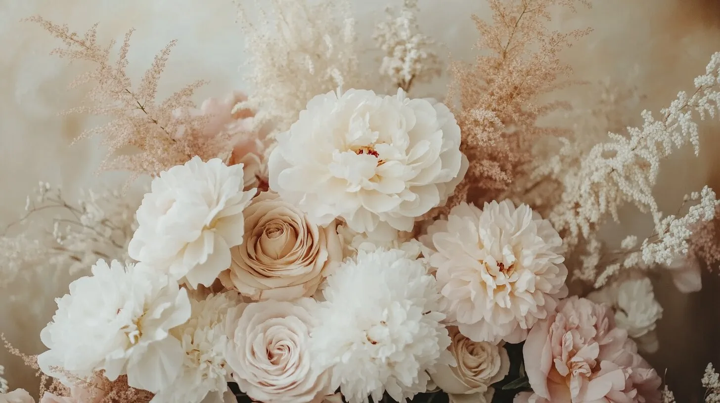 Main product image for Pastel Serenity Floral Display Wall Mural