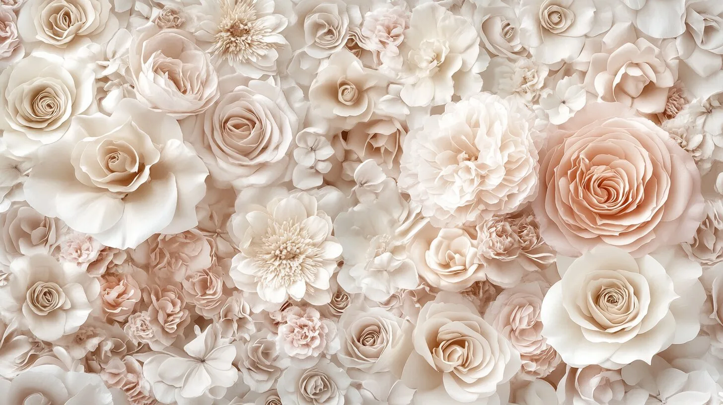 Main product image for Petals of Tranquil Elegance Wall Mural