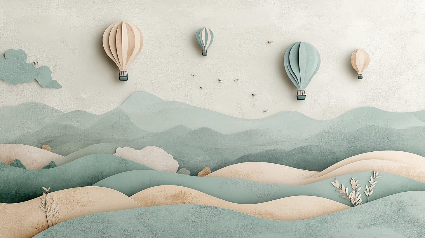 Main product image for Serene Horizons of Floating Dreams Wall Mural