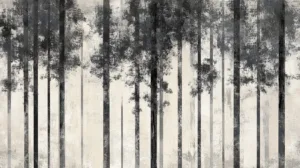 Alternative view of Veil of Tranquil Shadows Wall Mural