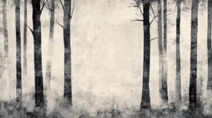 Alternative view of Veil of Tranquility in the Silent Woods Wall Mural