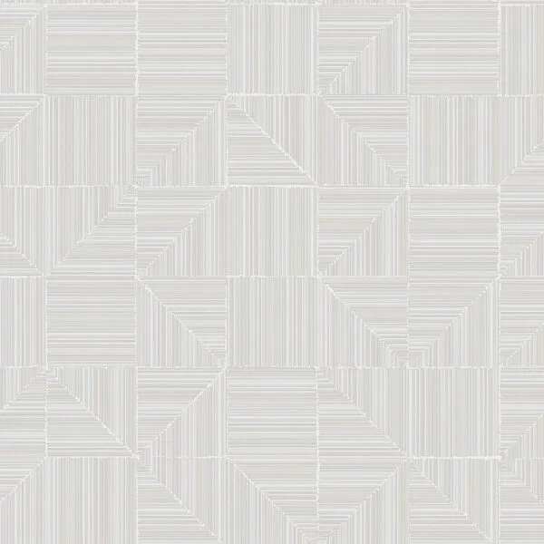 Lineplay wallpaper in Alabaster white - Minneapolis wallpaper design