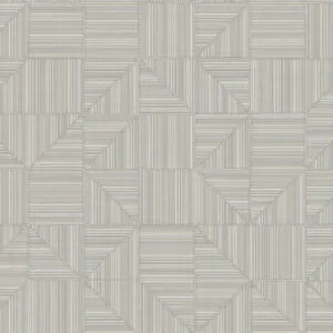 Lineplay wallpaper in Smoke Grey - Minneapolis wallpaper design