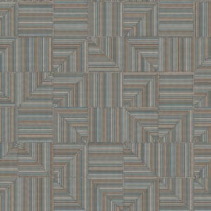 Lineplay wallpaper in Copper Sky - Minneapolis wallpaper design