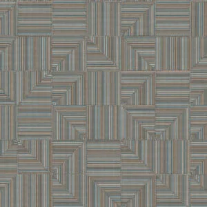 Lineplay wallpaper in Copper Sky - Minneapolis wallpaper design