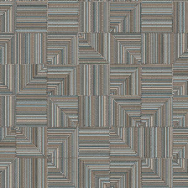 Lineplay wallpaper in Copper Sky - Minneapolis wallpaper design