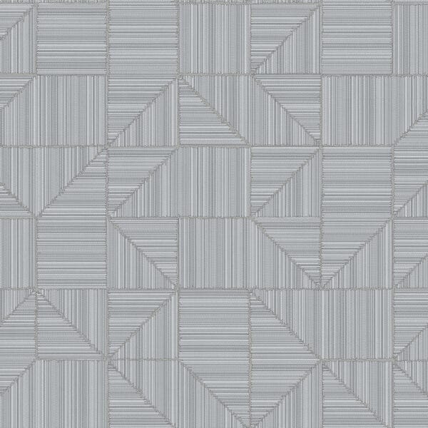 Lineplay wallpaper in Frost Blue - Minneapolis geometric design