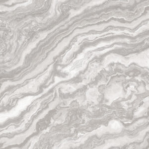 Marble-inspired wallpaper pattern with dominant grey tones.