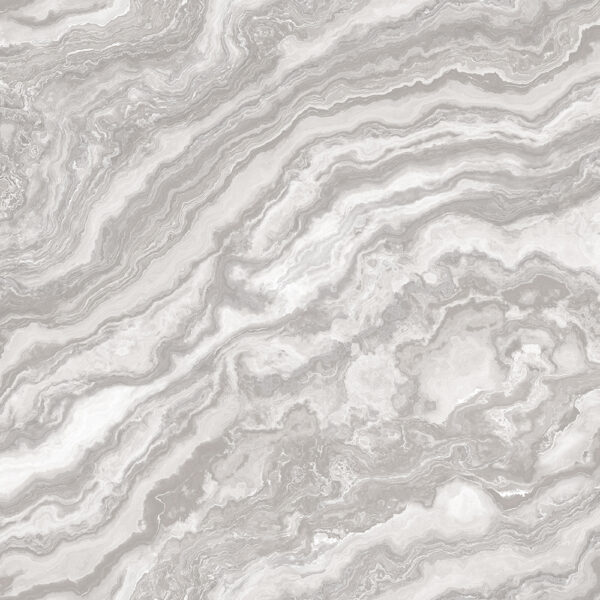 Marble-inspired wallpaper pattern with dominant grey tones.