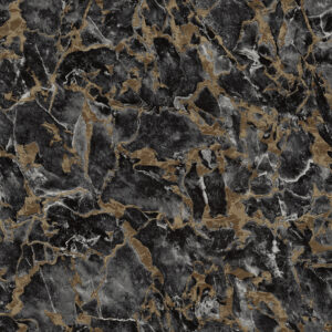 A textured wallpaper pattern with dominant black and brown marbled design.
