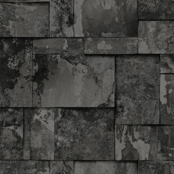 Weathered dark grey stone wall texture