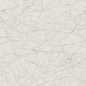 Light grey marble pattern wallpaper with subtle vein designs.
