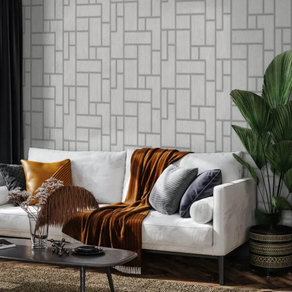 Rectilinear Elegance Wallpaper - Image 2