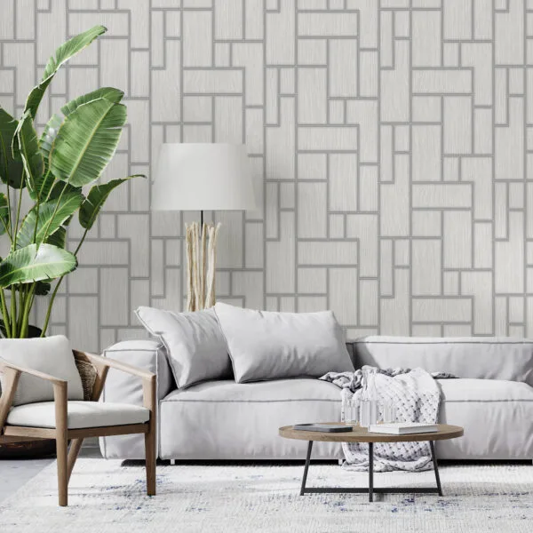 Rectilinear Elegance Wallpaper - Image 3