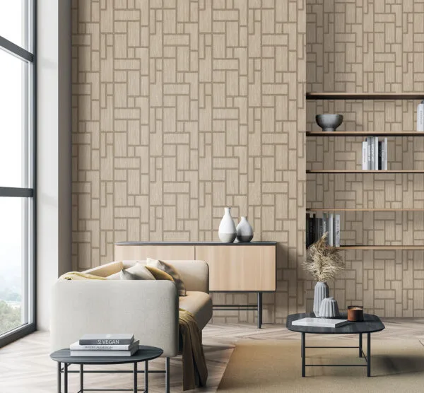 Rectilinear Elegance Wallpaper - Image 5