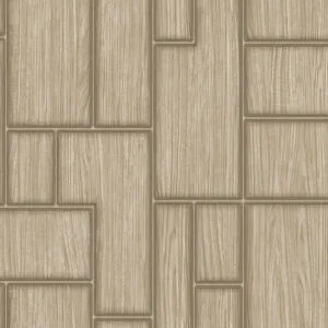 Beige wooden geometric wallpaper pattern.
