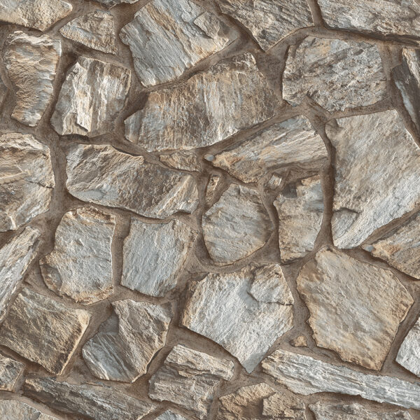 Close-up of a textured stone wall pattern.