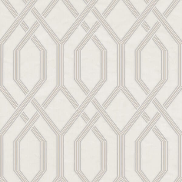 ivory geometric loop wallpaper modern design