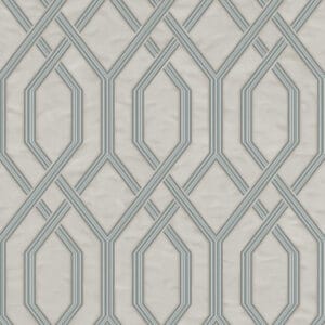 aqua geometric loop wallpaper modern raised design