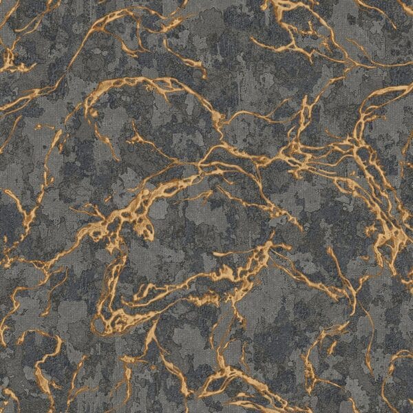 charcoal gold marble wallpaper bold look
