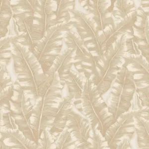 beige tropical wallpaper banana leaf