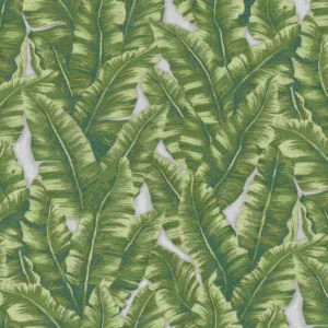 green banana leaf wallpaper lush jungle