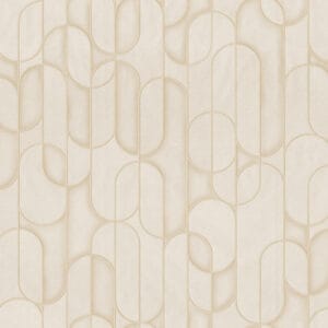 beige geo loop wallpaper warm pattern
