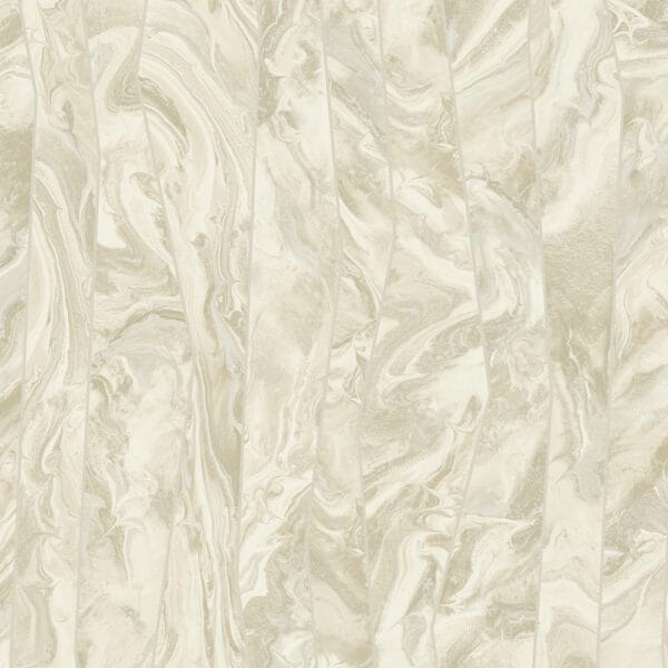 Octagon Flow Beige Marble Swirl Wallpaper