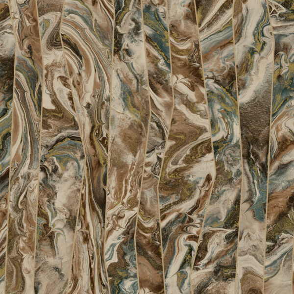 Octagon Flow Earth Tone Marble Wallpaper