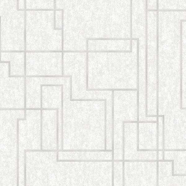 Light Grey Octagon Lines Geometric Wallpaper