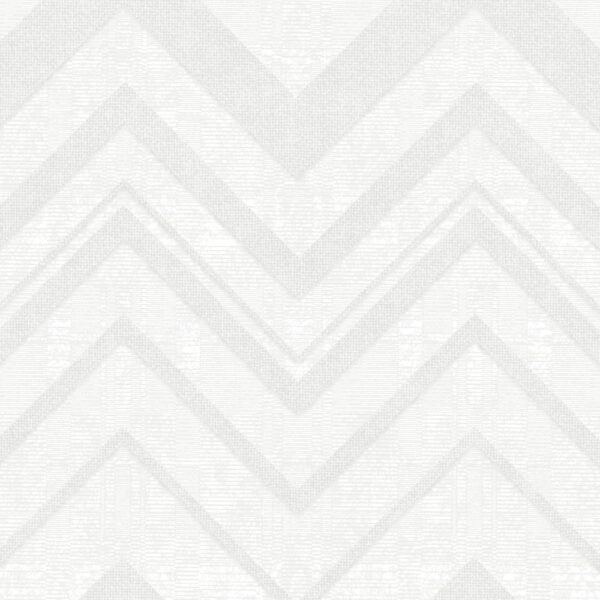 White Zigzag Geometric Wallpaper