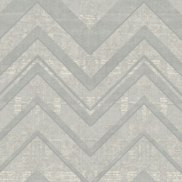 Grey Zigzag Wallpaper with Texture