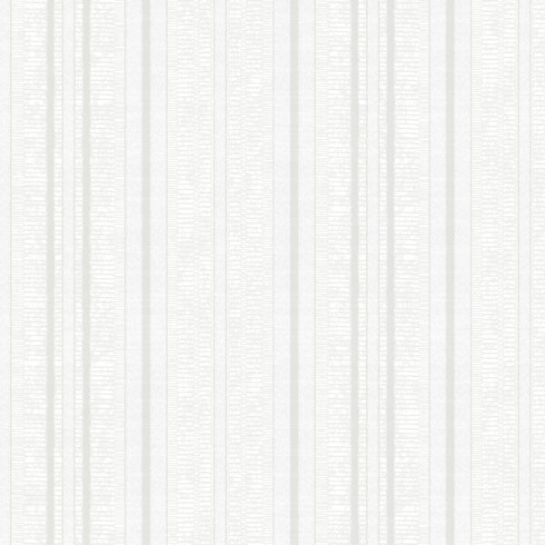 White Vertical Stripe Textured Wallpaper