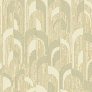 Beige Modern Arched Wallpaper