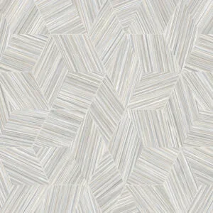 Grey Hexagon Line Pattern Wallpaper