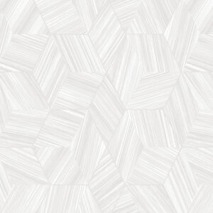 White Hexagon Line Pattern Wallpaper