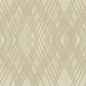 Beige Diamond Overlap Line Wallpaper