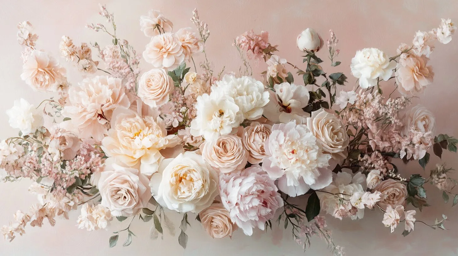 Main product image for Whispers of Floral Elegance Wall Mural
