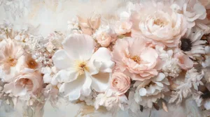 Alternative view of Whispers of Serenity in Bloom Wall Mural