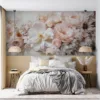 Pastel floral arrangement featuring a variety of blooms in soft colors.||
