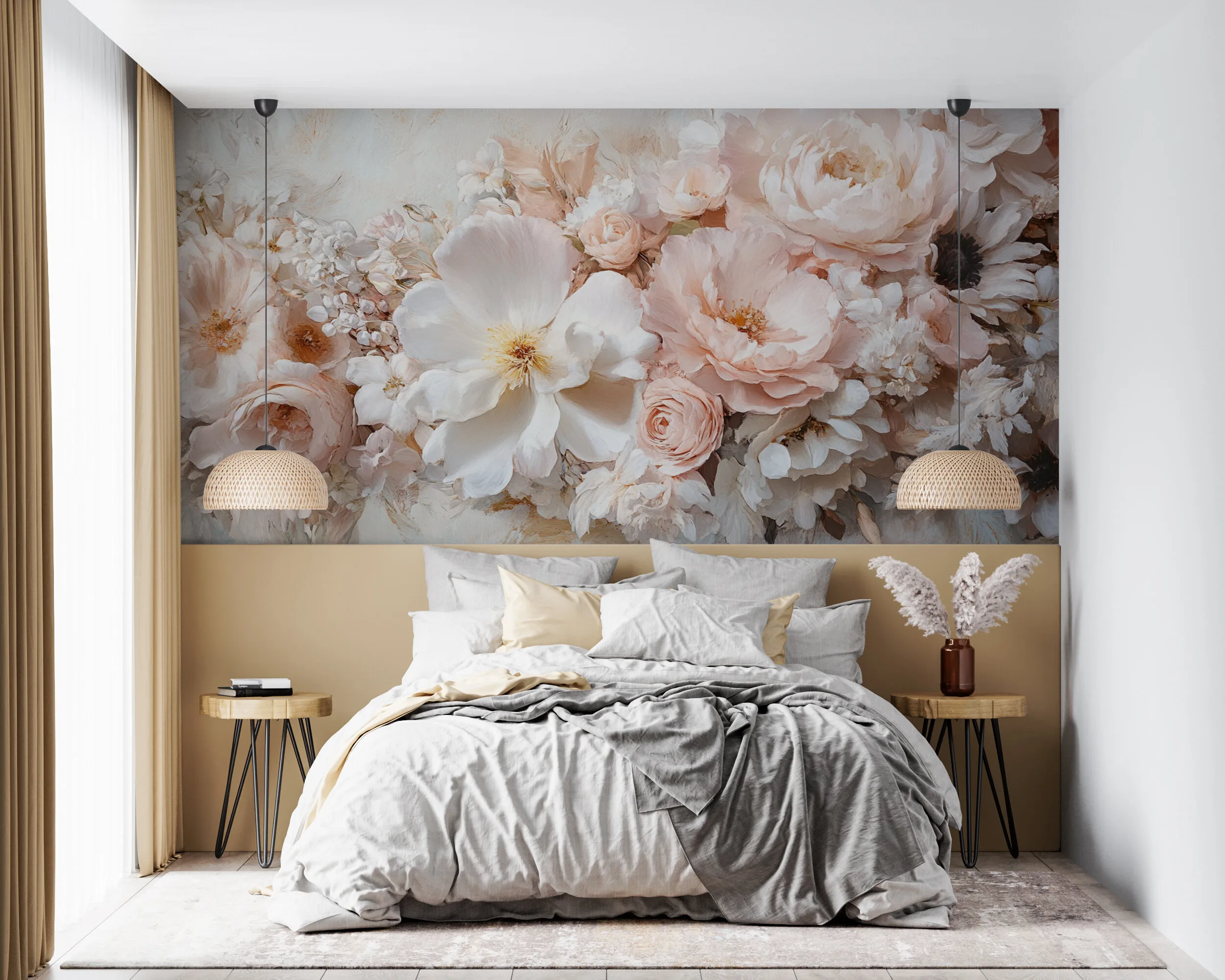 Rendered wallpaper image for Whispers of Serenity in Bloom Wall Mural