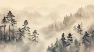 Alternative view of Whispers of the Enchanted Forest Wall Mural