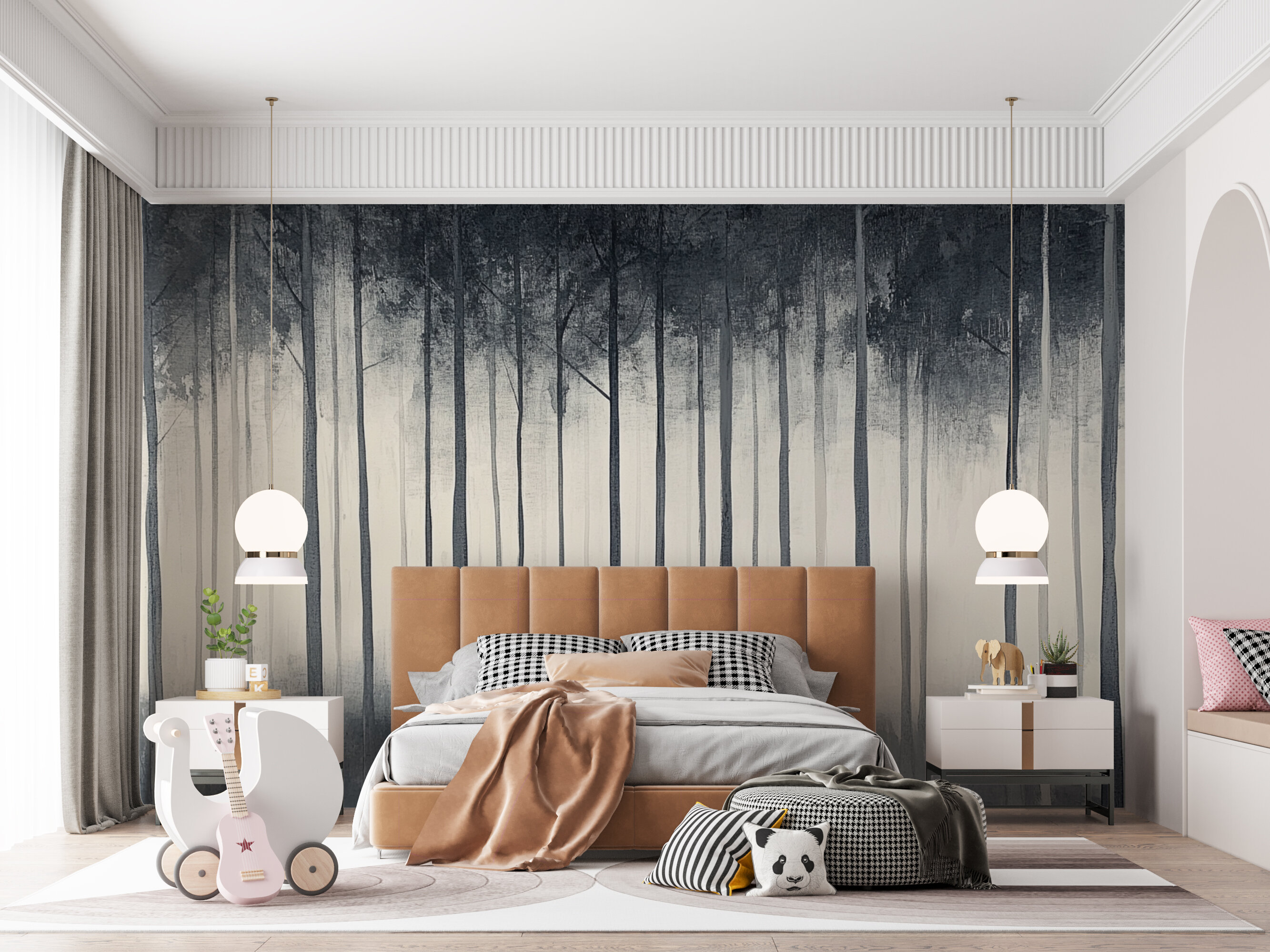 Rendered wallpaper image for Whispers of the Graywood Wall Mural